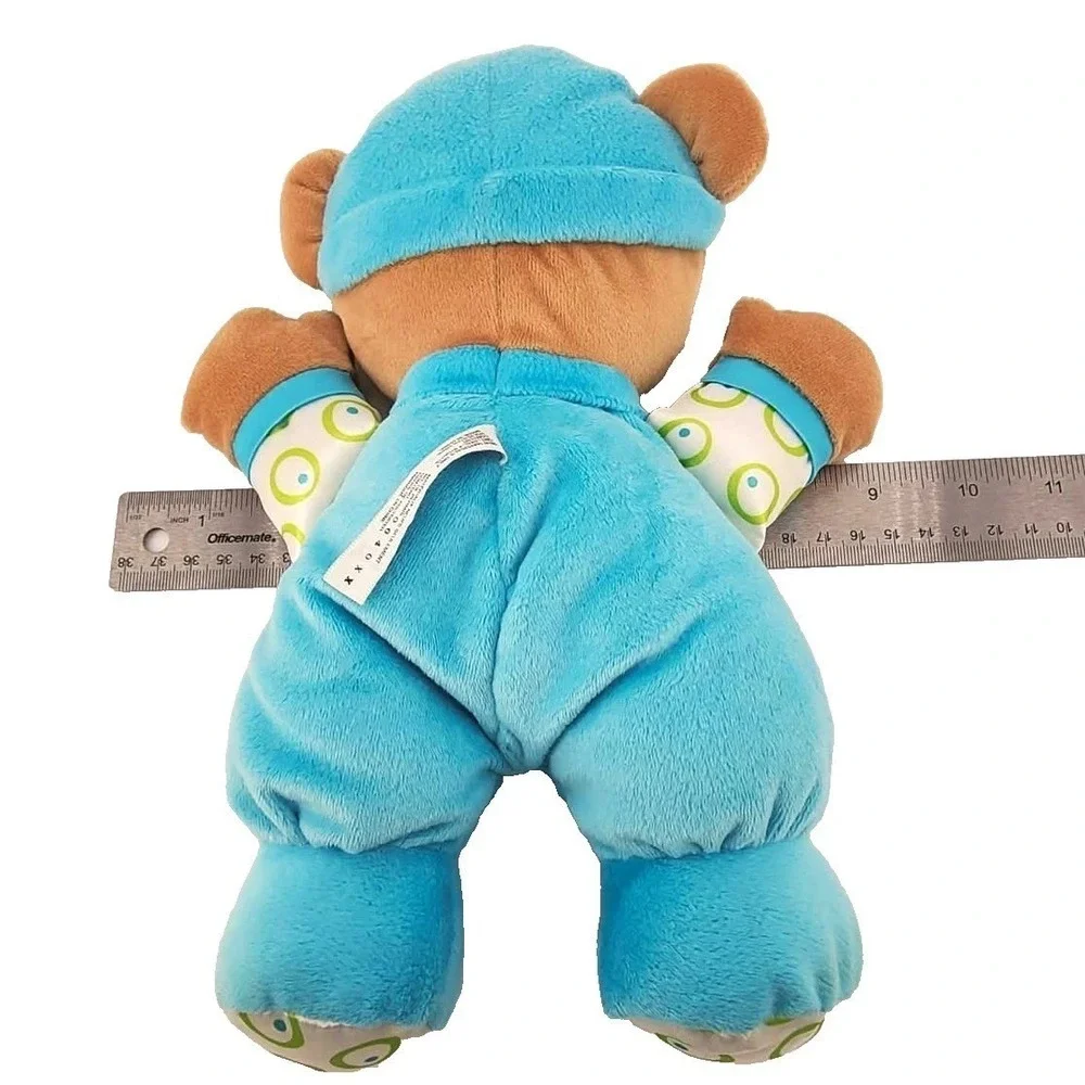 Fisher-Price‎ Plush Blue Baby's 1st Bear M9529 2008 Pajamas Stuffed Toy EUC